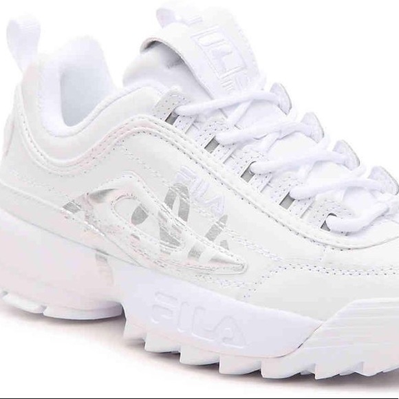 Fila Shoes | White Disruptor Ii Script 